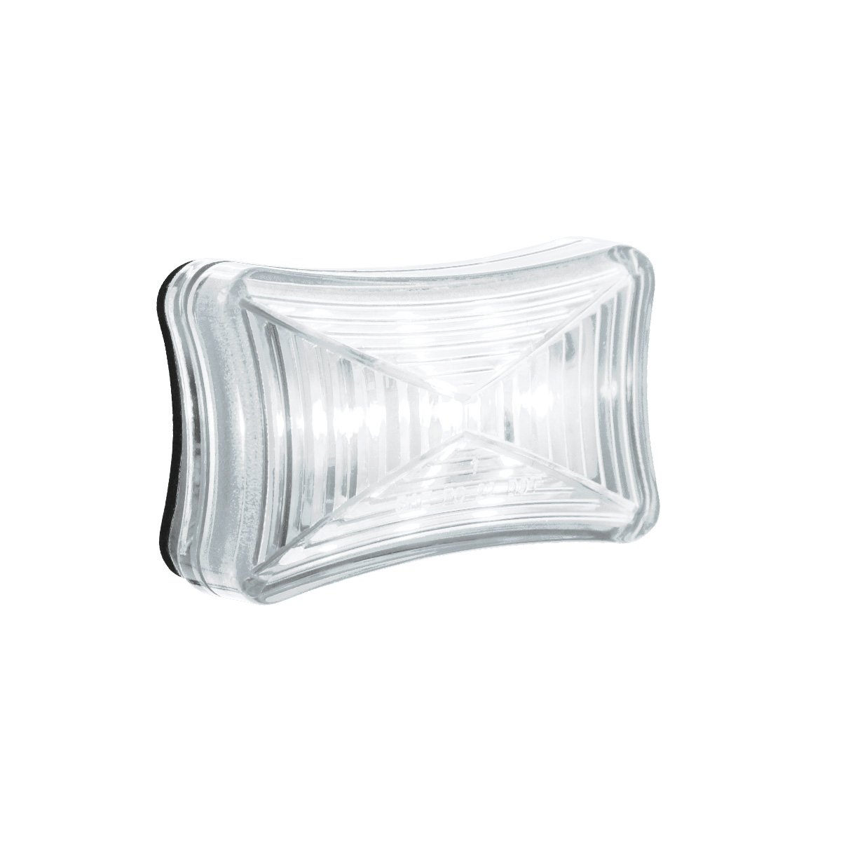 3 LED Rectangular Auxiliary Light-White LED/Clear Lens - Thumbnail 3