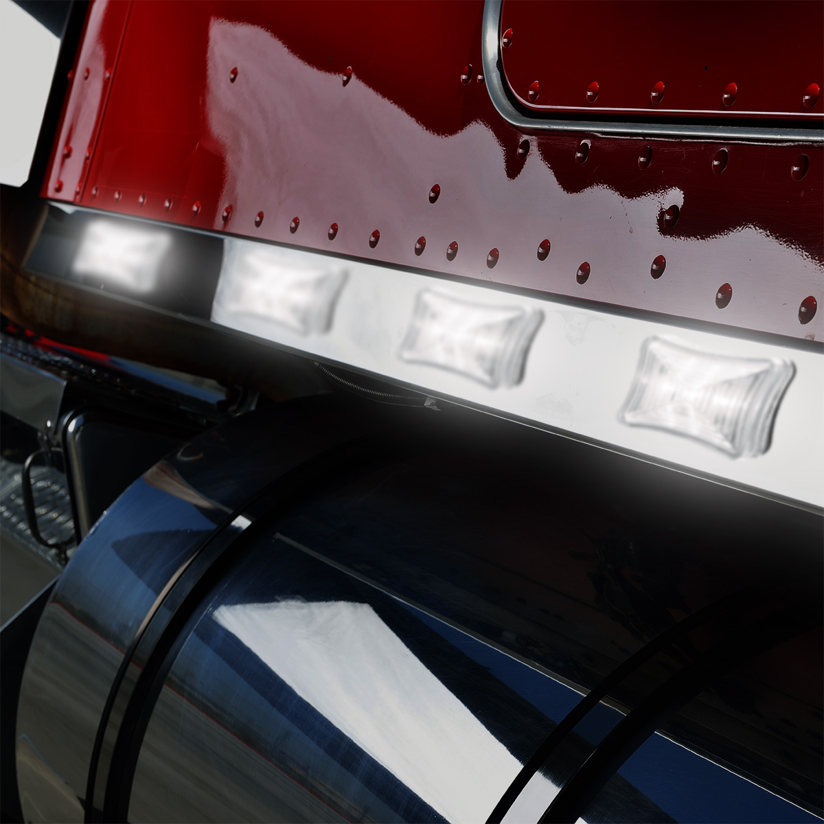 3 LED Rectangular Auxiliary Light-White LED/Clear Lens - Thumbnail 9