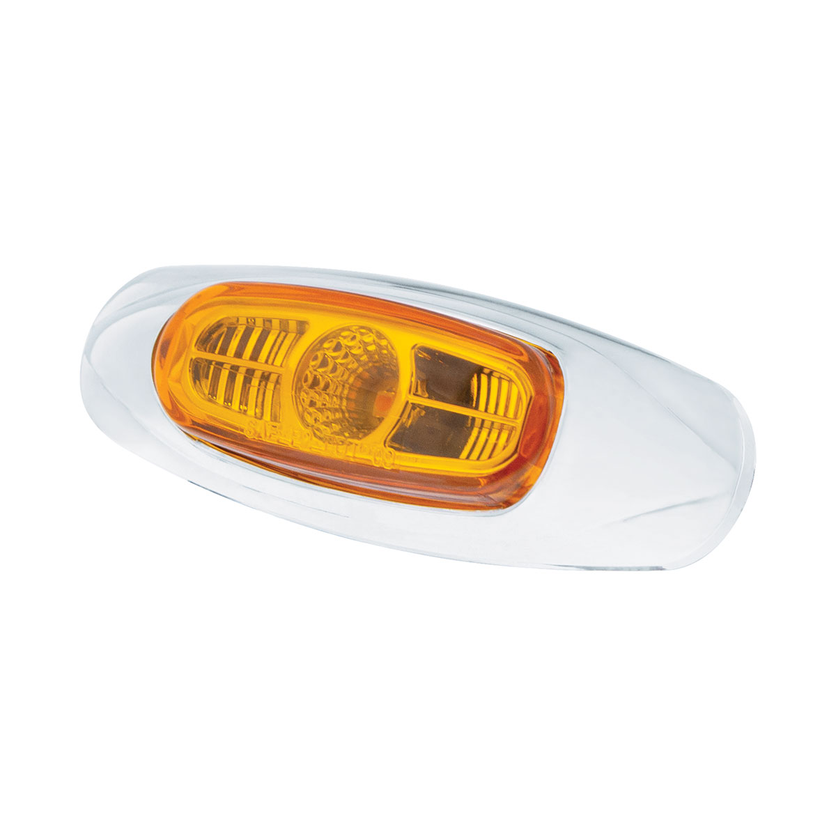 4-3/16" Wide 3 LED ViperEye Light (Clearance/Marker) - Amber LED/Amber Lens - Thumbnail 4