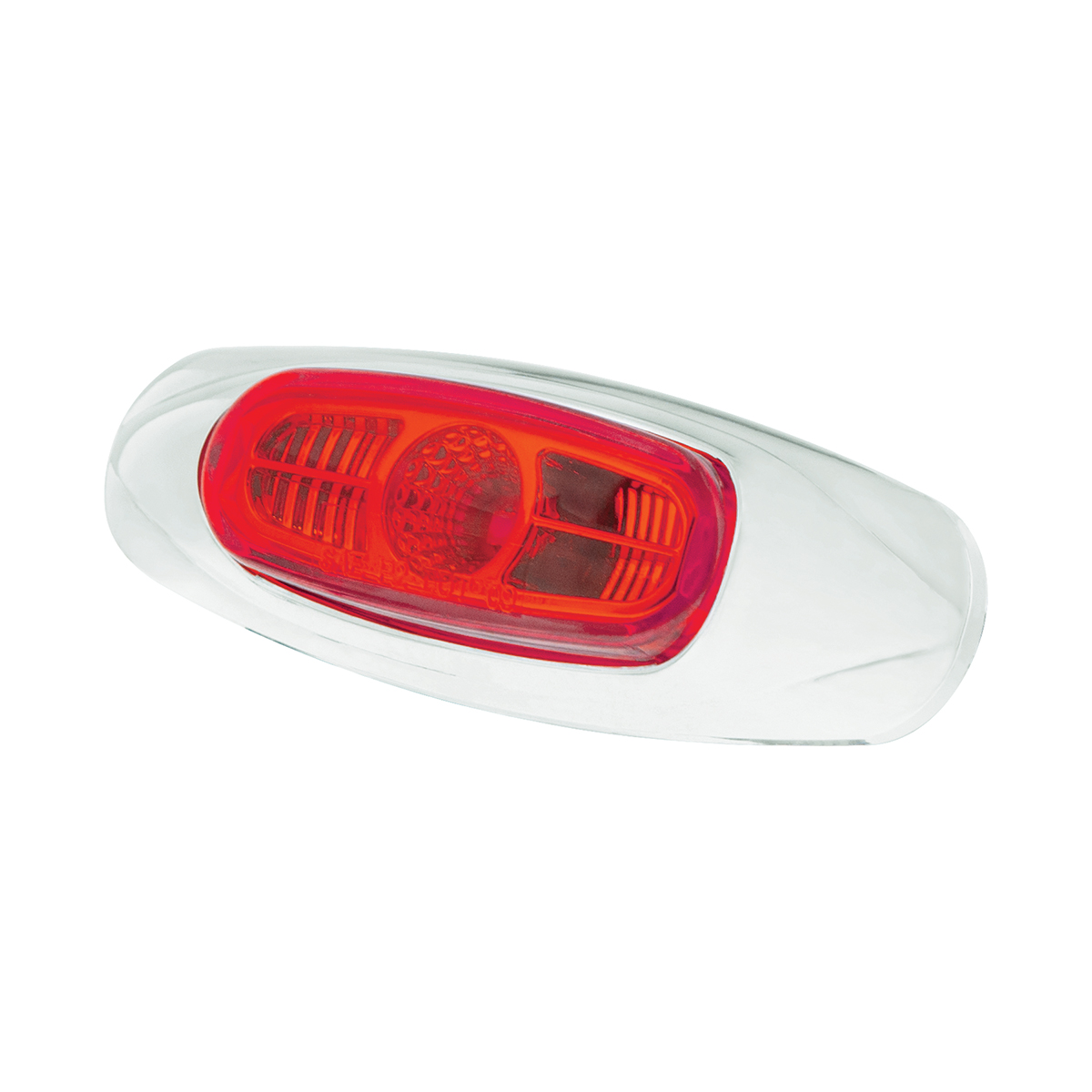 4-3/16" Wide 3 LED ViperEye Light (Clearance/Marker) - Red LED/Red Lens - Thumbnail 4