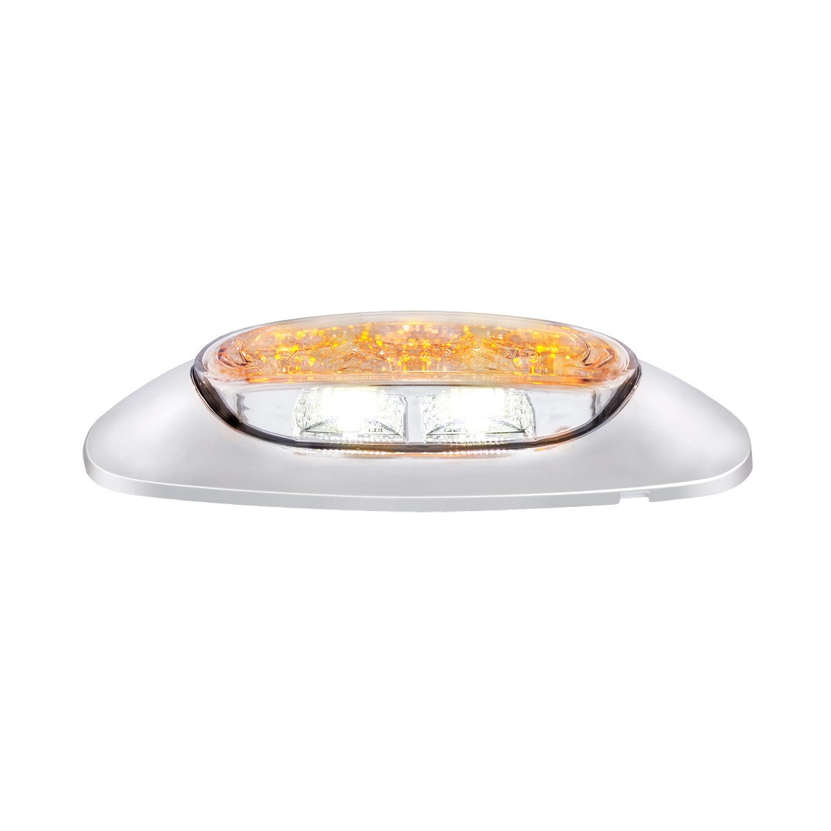 5 LED Reflector Light (Auxiliary/Utility) With Side Ditch Light - Amber LED/Clear Lens (Card) - Thumbnail 4