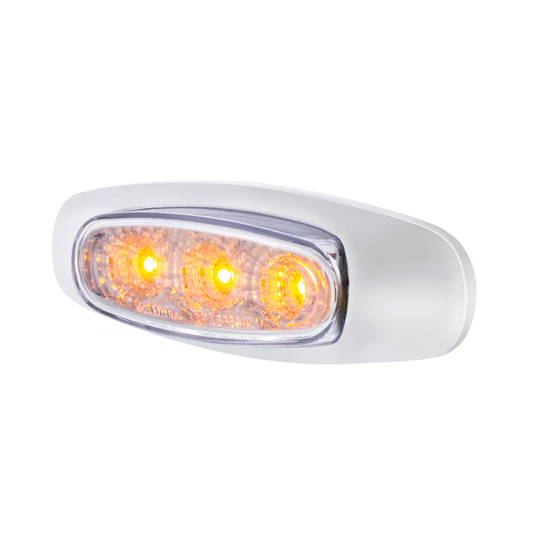 5 LED Reflector Light (Auxiliary/Utility) With Side Ditch Light - Amber LED/Clear Lens (Bulk) - Thumbnail 6
