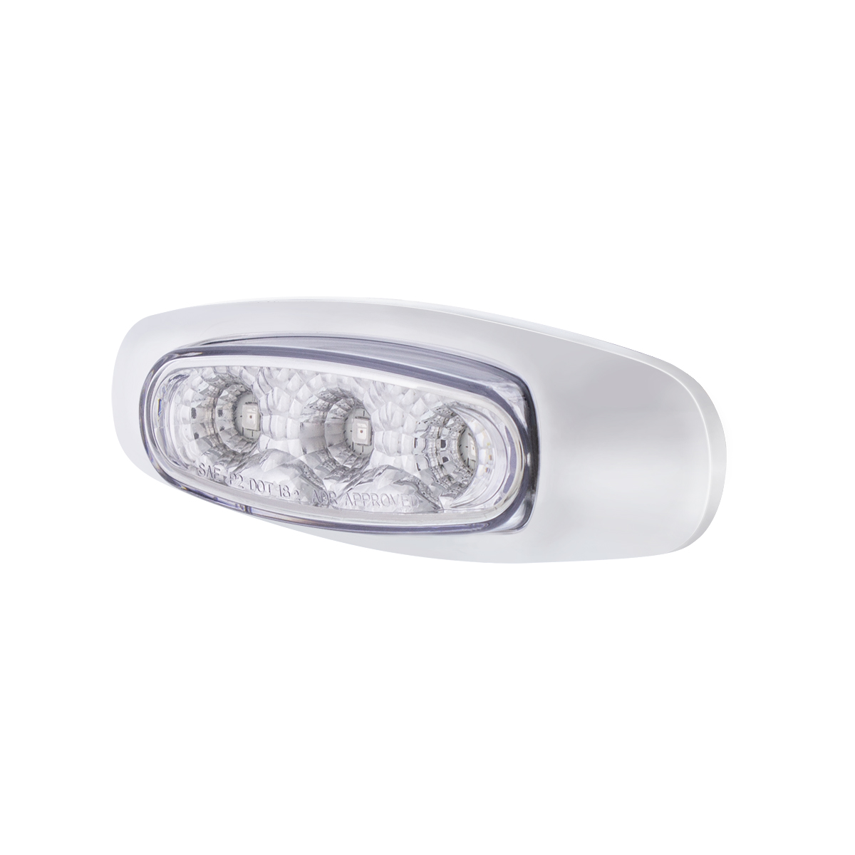 5 LED Reflector Light (Auxiliary/Utility) With Side Ditch Light -Red LED/Clear Lens (Card) - Thumbnail 7