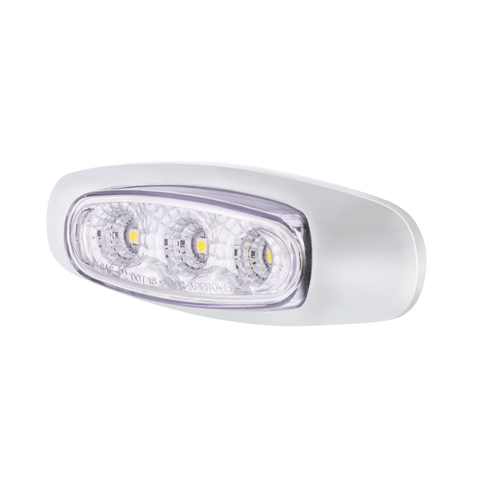 5 LED Reflector Light (Auxiliary/Utility) With Side Ditch Light -White LED/Clear Lens (Bulk) - Thumbnail 7