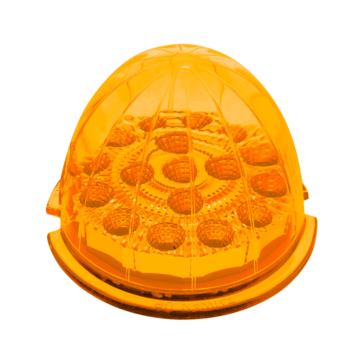 17 LED Dual Function Reflector Cab Light - Amber LED/Amber Lens - Thumbnail 2