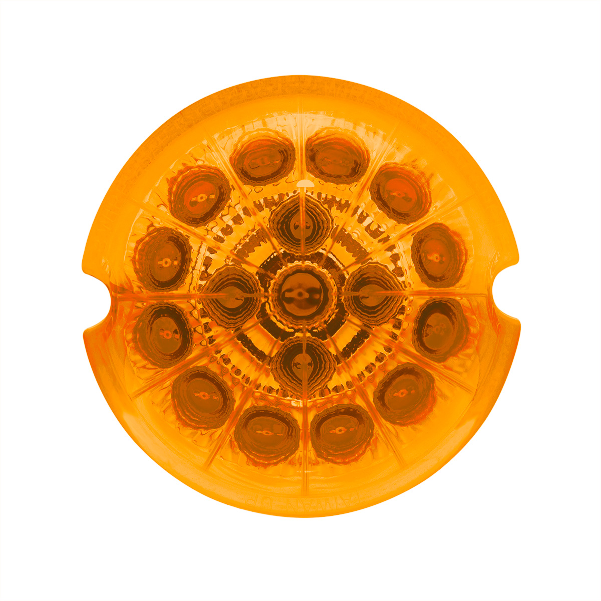 17 LED Dual Function Reflector Cab Light - Amber LED/Amber Lens (Bulk) - Thumbnail 6