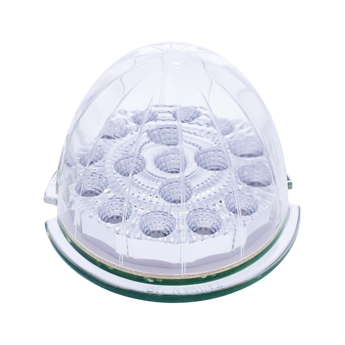 17 LED Dual Function Reflector Cab Light - Amber LED/Clear Lens - Thumbnail 2