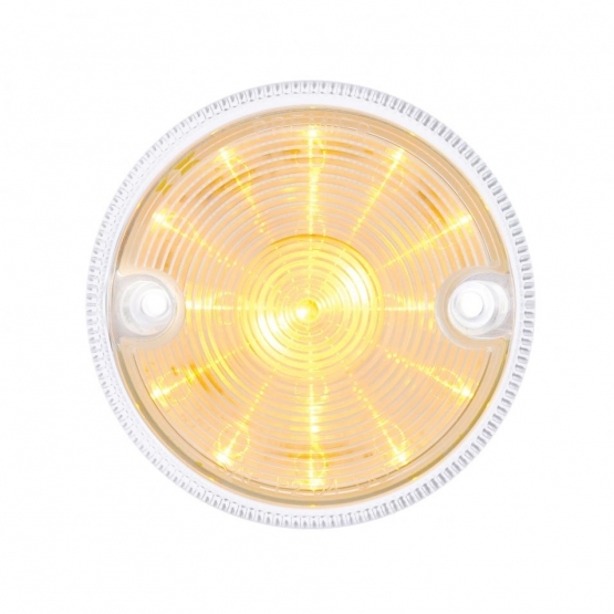 15 LED 3" Series 2 Light Only For Double Face Light Housing- Amber LED/Clear Lens