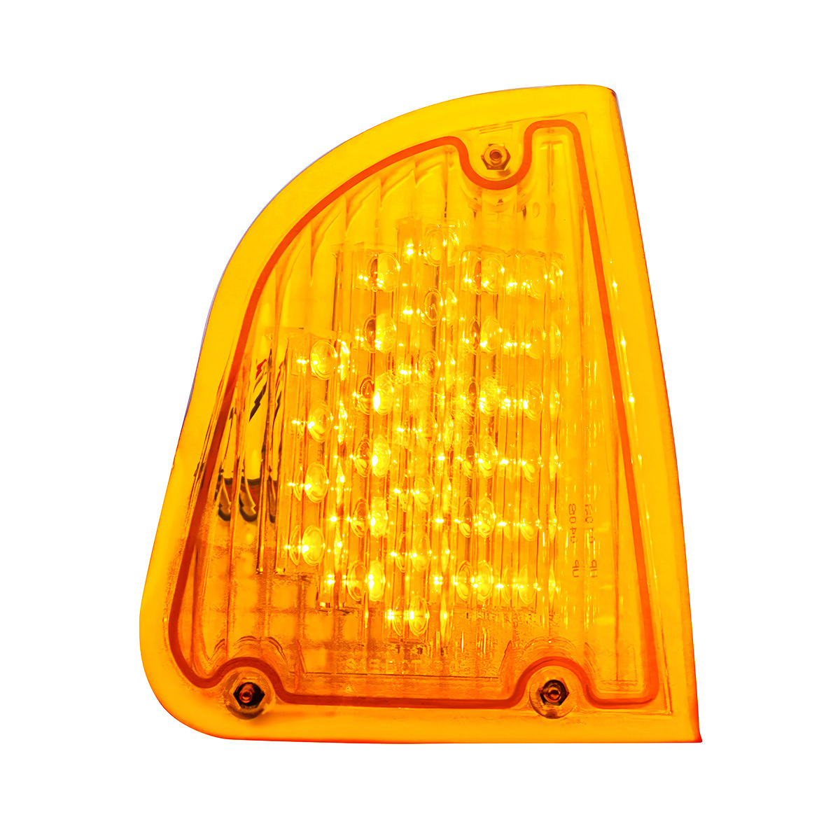29 LED Turn Signal Light For 1985-2007 Kenworth T600 (Passenger) - Amber LED/Amber Lens - Thumbnail 3
