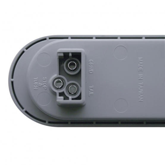 16 LED 6" Oval Reflector Turn Signal Light - Amber LED/Amber Lens - Thumbnail 3