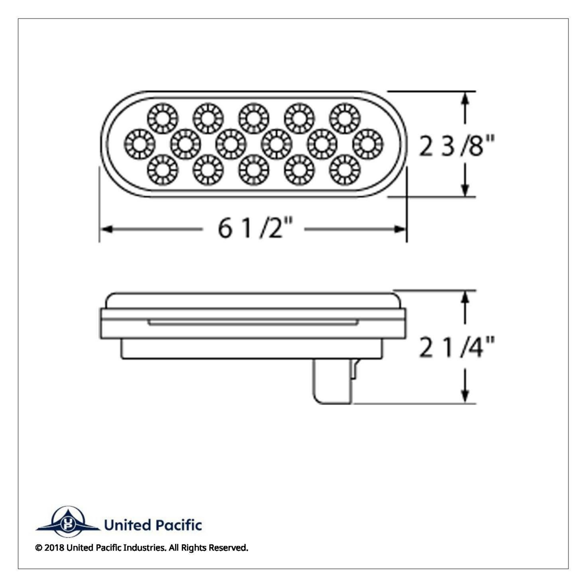 16 LED 6" Oval Reflector Turn Signal Light - Amber LED/Clear Lens - Thumbnail 4