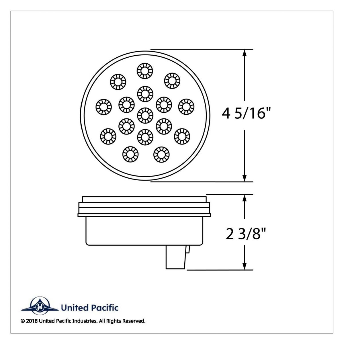 16 LED 4" Reflector Turn Signal Light - Amber LED/Amber Lens - Thumbnail 5