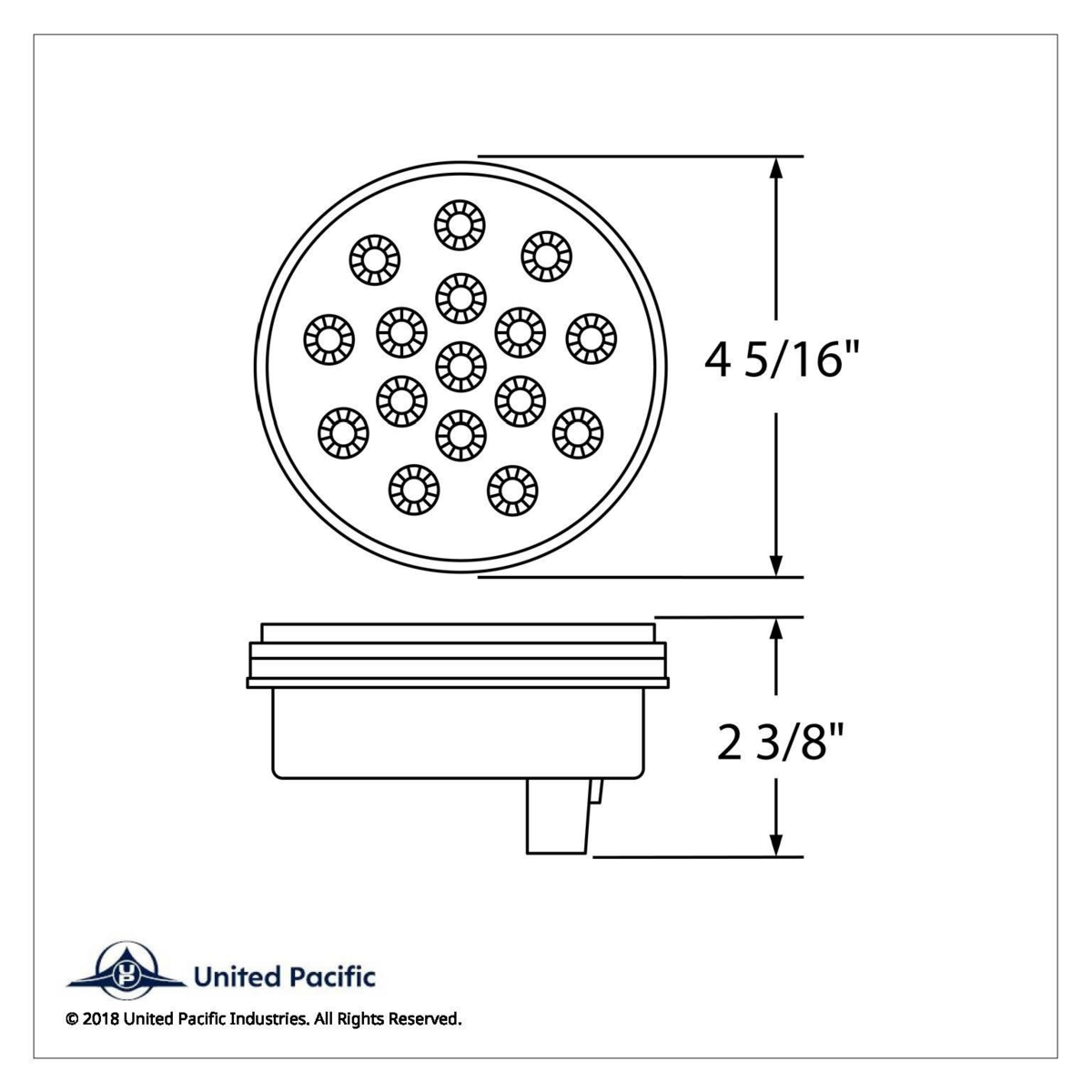 16 LED 4" Reflector Turn Signal Light - Amber LED/Amber Lens - Thumbnail 6