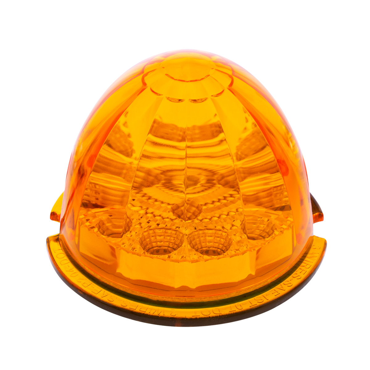 17 LED Reflector Watermelon Maze Cab Light - Amber LED/Amber Lens - Thumbnail 2