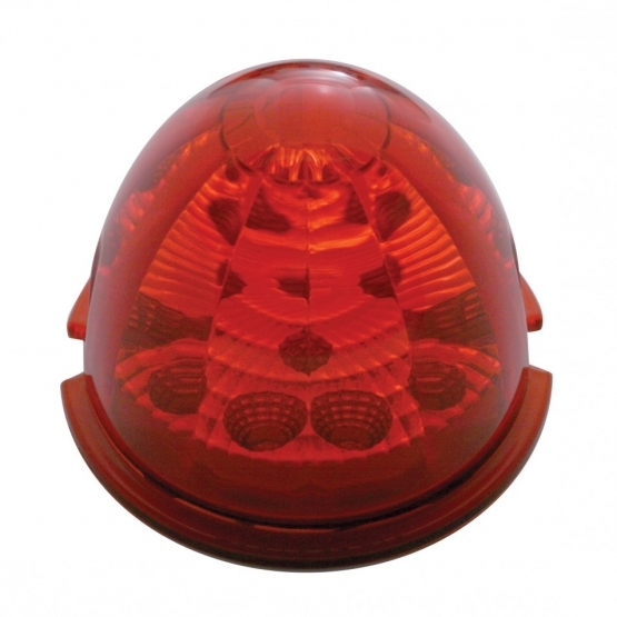 17 LED Reflector Watermelon Maze Cab Light - Red LED/Red Lens
