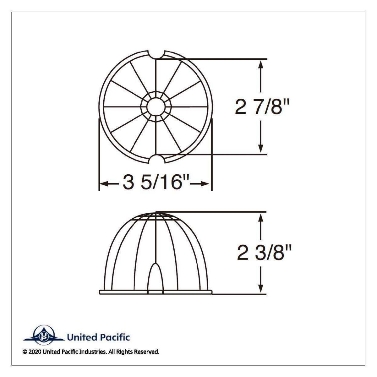 17 LED Reflector Watermelon Maze Cab Light - Red LED/Clear Lens - Thumbnail 4