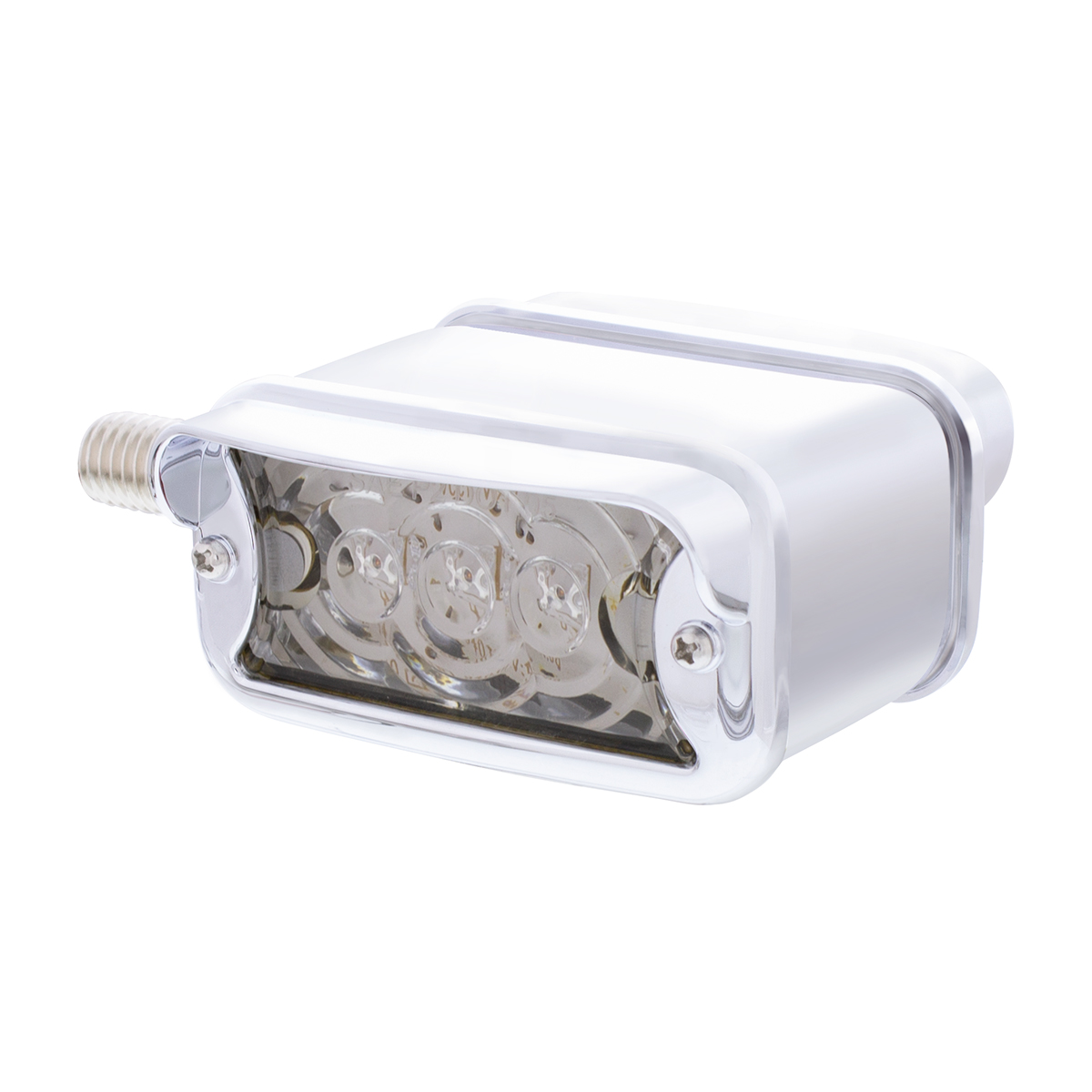 6 LED Single Function Double Face Light W/Visor - Horizontal Mount - Amber & Red LED/Clear Lens - Thumbnail 4