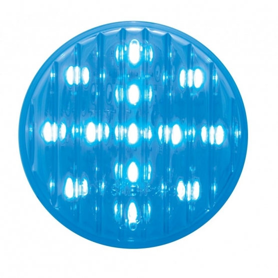 13 LED 2.5" Auxiliary/Utility Light - Blue LED/Clear Lens (Bulk)