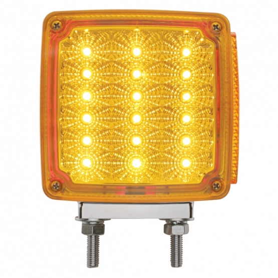 39 LED Reflector Double Face Turn Signal Light (Driver) - Amber & Red LED/Amber & Red Lens - Thumbnail 2