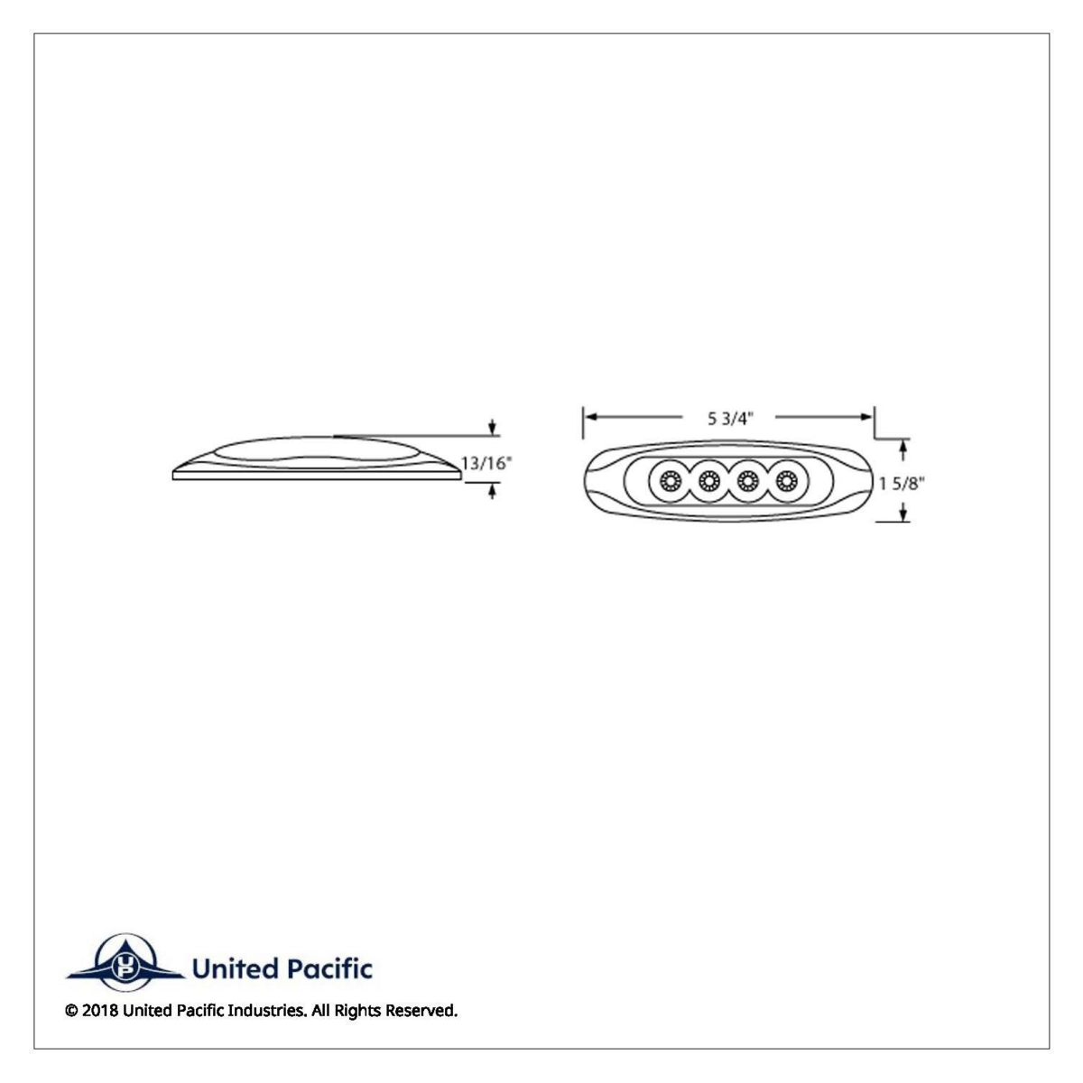4 LED Reflector Light (Clearance/Marker) - Amber LED/Clear Lens - Thumbnail 4