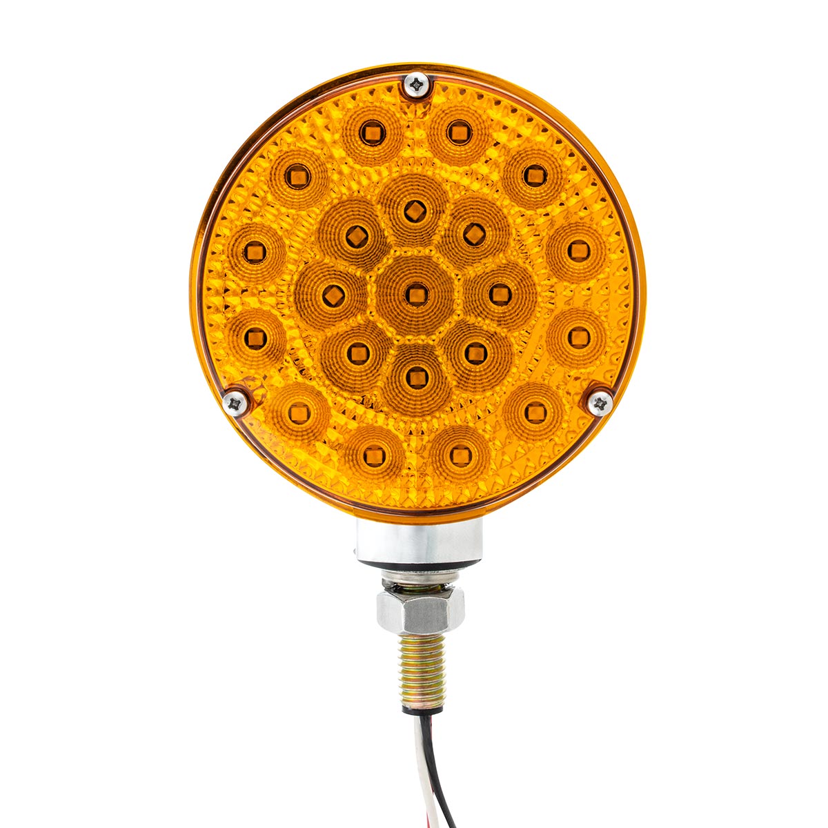 42 LED Reflector Double Face Competition Series Turn Signal Light-Amber & Red LED/Lens - Thumbnail 2