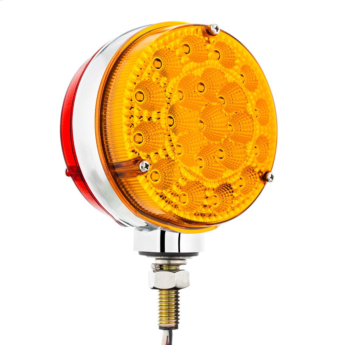 42 LED Reflector Double Face Competition Series Turn Signal Light-Amber & Red LED/Lens - Thumbnail 6