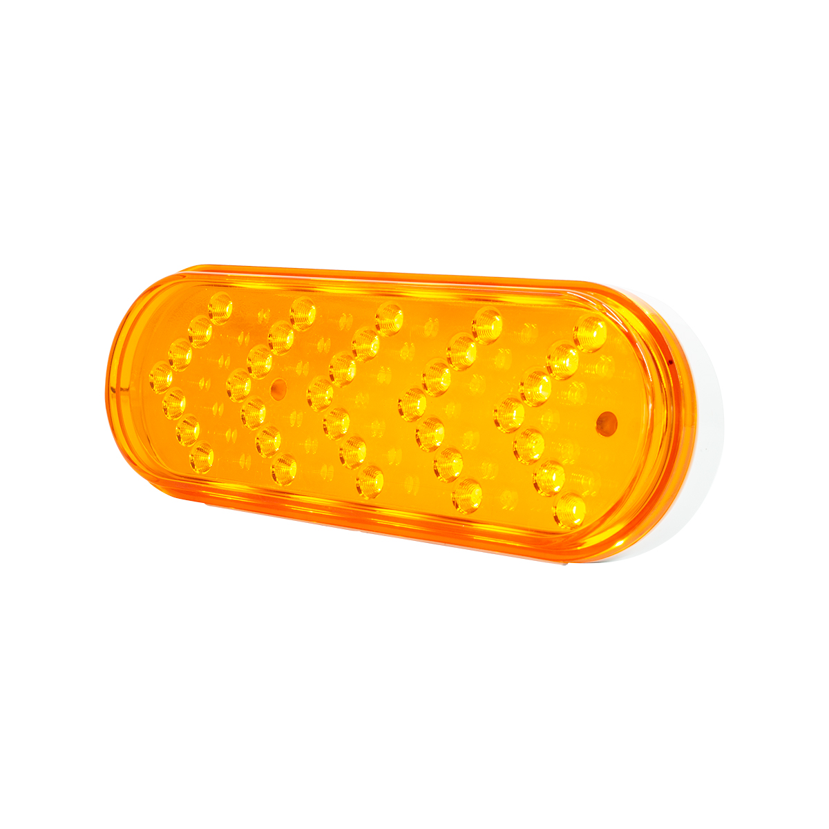 35 LED 6" Reflector Oval Sequential Turn Signal Light - Amber LED/Amber Lens - Thumbnail 7