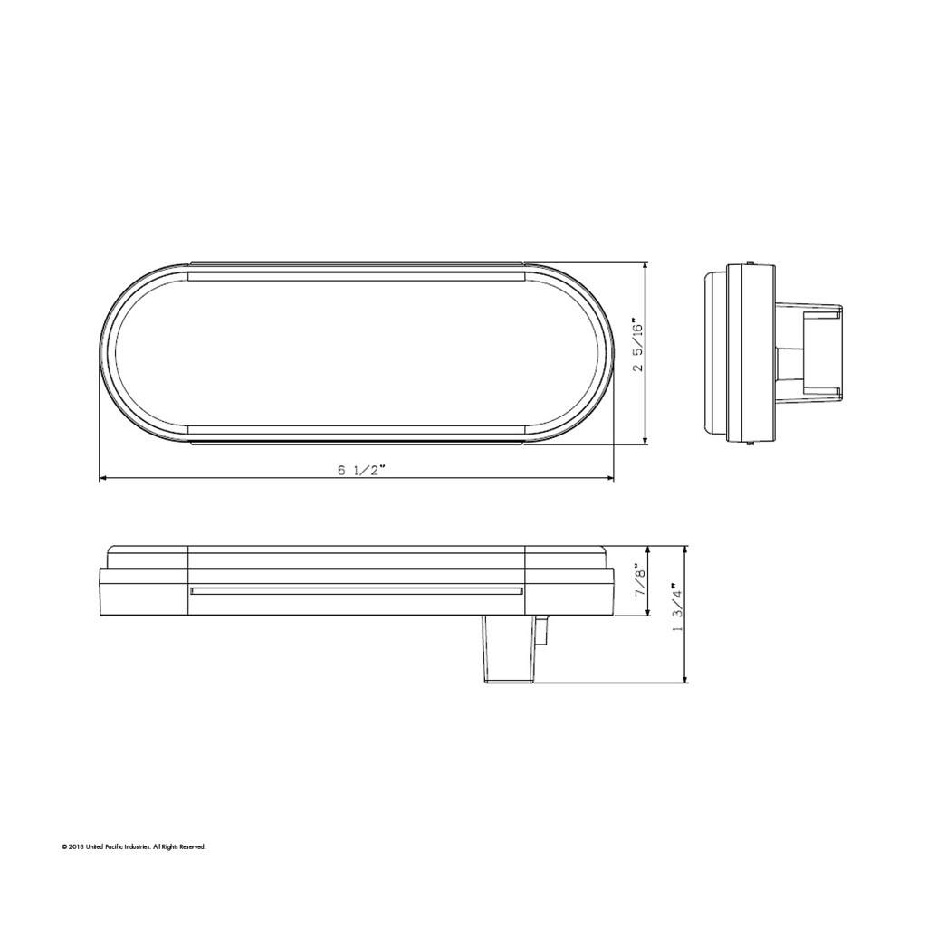 35 LED 6" Reflector Oval Sequential Turn Signal Light - Red LED/Red Lens - Thumbnail 12