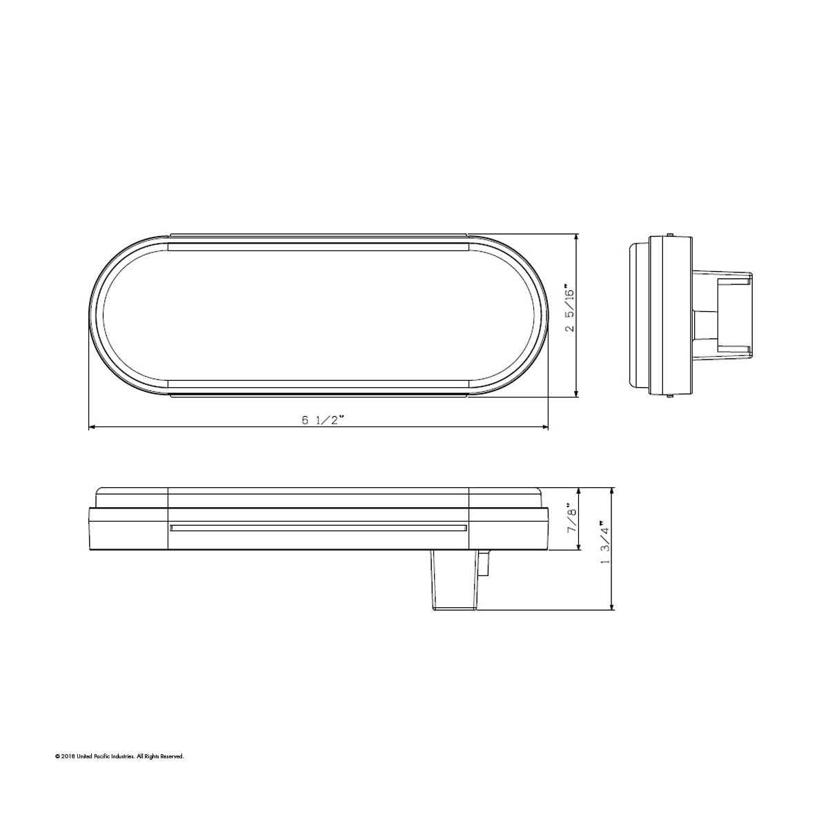 35 LED 6" Reflector Oval Sequential Turn Signal Light - Amber LED/Clear Lens - Thumbnail 12