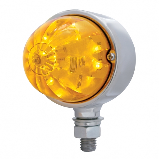 17 LED Watermelon Single Face Light - Amber LED/Amber Lens