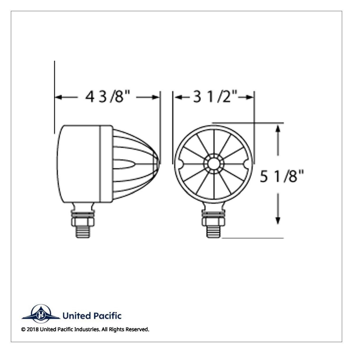 17 LED Watermelon Single Face Light - Red LED/Red Lens - Thumbnail 3