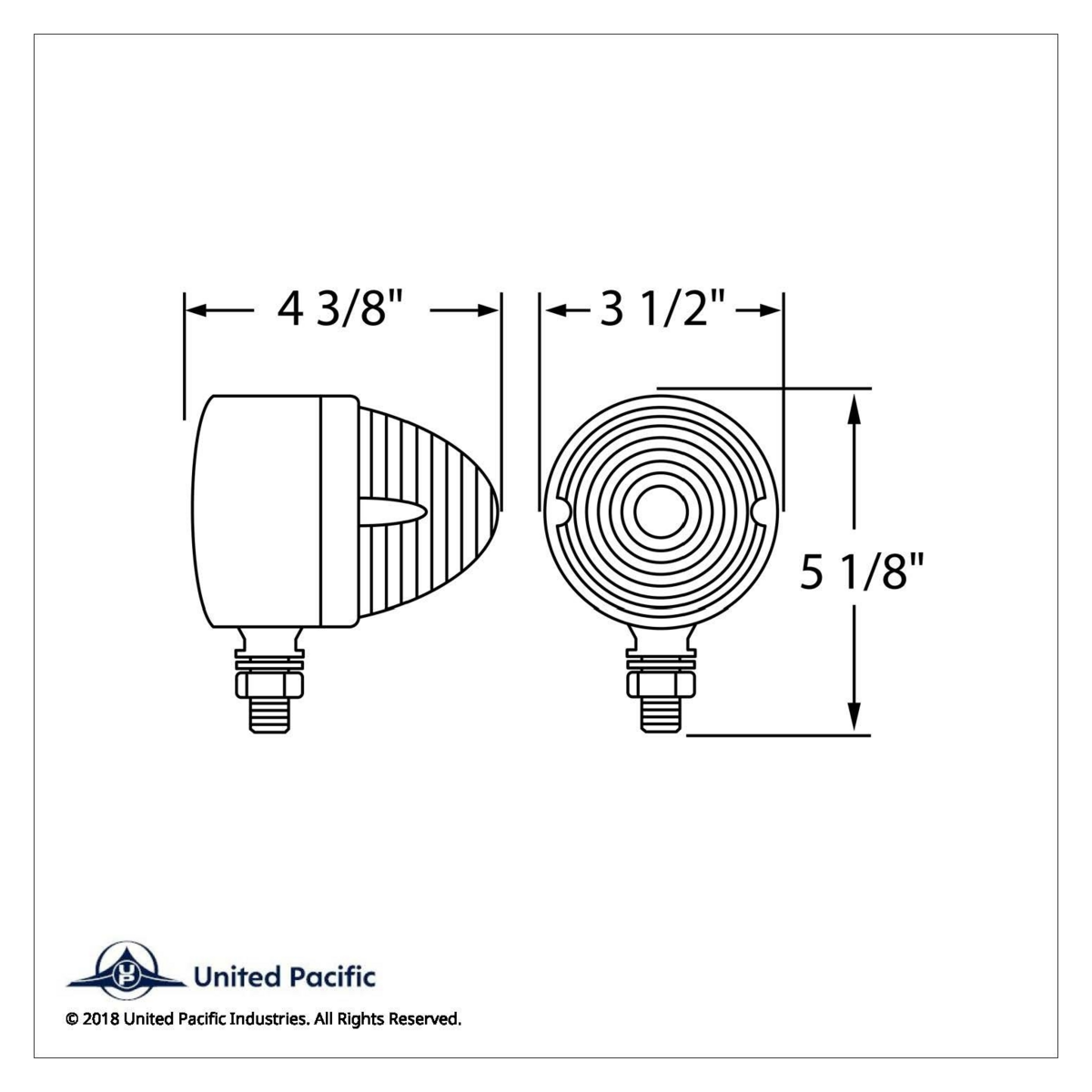 17 LED Beehive Single Face Light - Amber LED/Amber Lens - Thumbnail 3