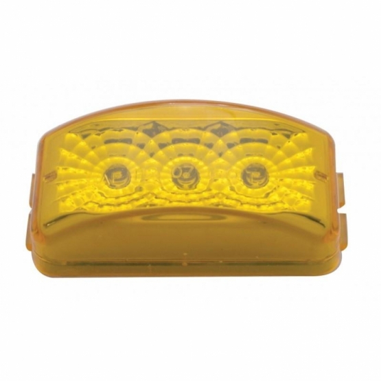 3 LED Reflector Light (Clearance/Marker) - Amber LED/Amber Lens - Thumbnail 3