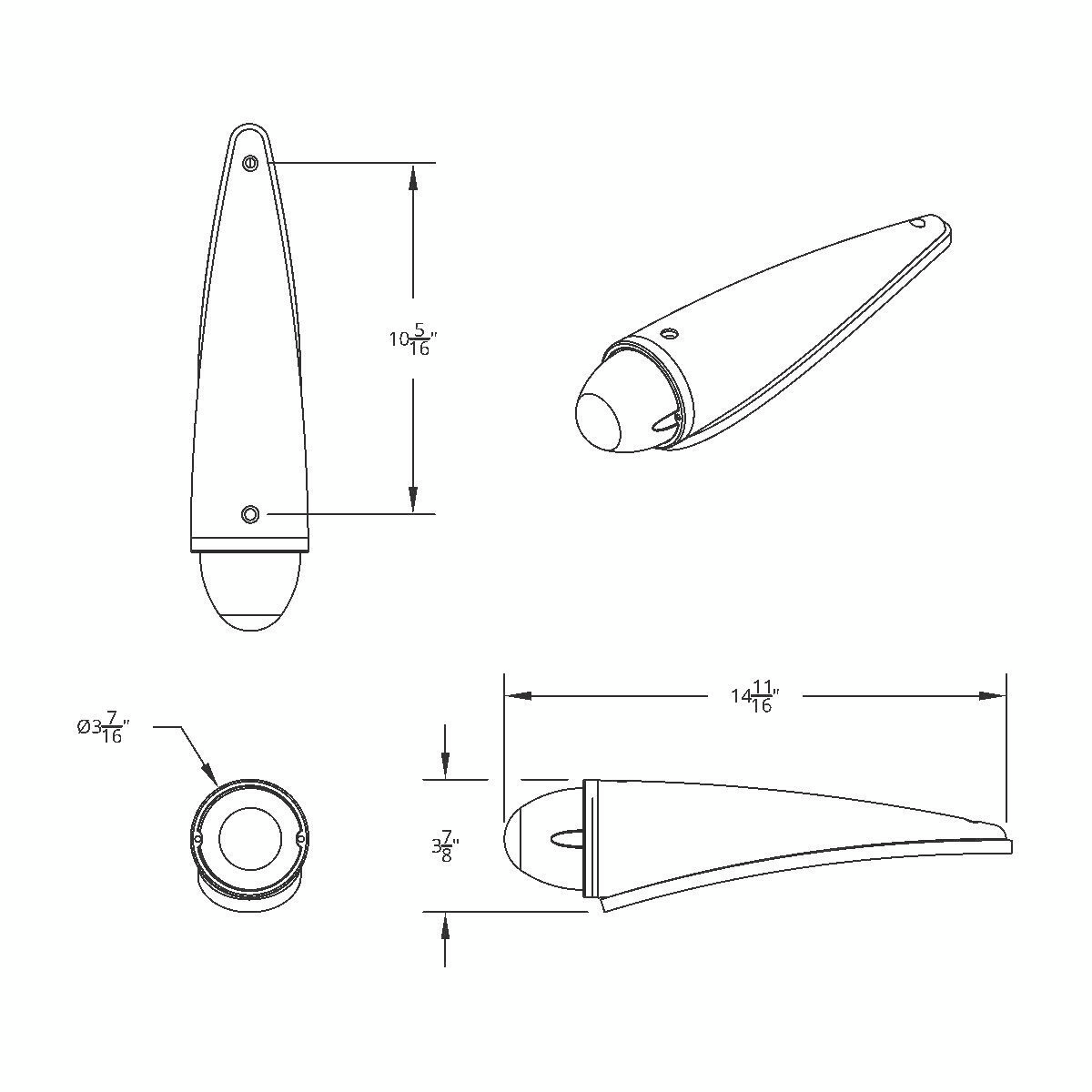 17 LED Watermelon Clear Reflector Cab Light Kit - Amber LED/Clear Lens - Thumbnail 2