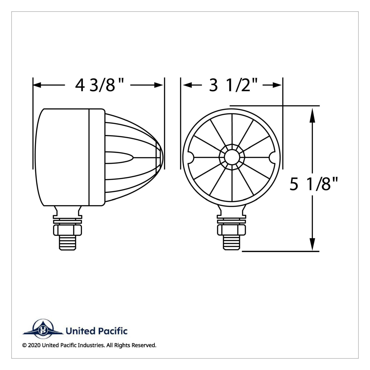 17 LED Dual Function Reflector Single Face Light - Red LED/Red Lens - Thumbnail 3