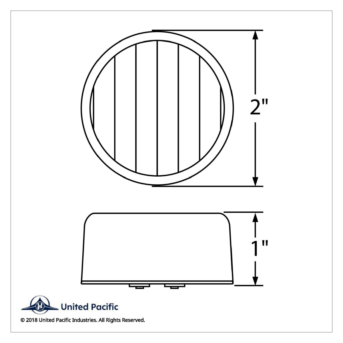 9 LED 2" Auxiliary Light - White LED/Chrome Lens - Thumbnail 3