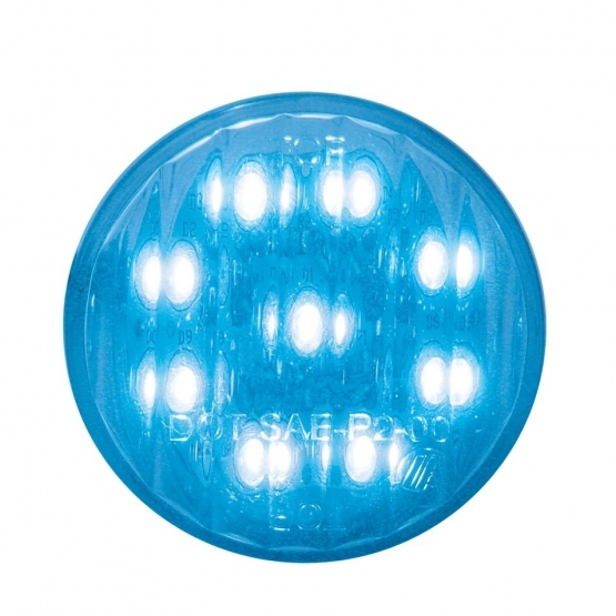 9 LED 2" Auxiliary Light - Blue LED/Clear Lens (Bulk)