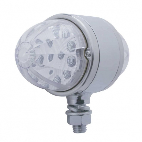 34 LED Reflector Double Face Light - Amber & Red LED/Clear Lens