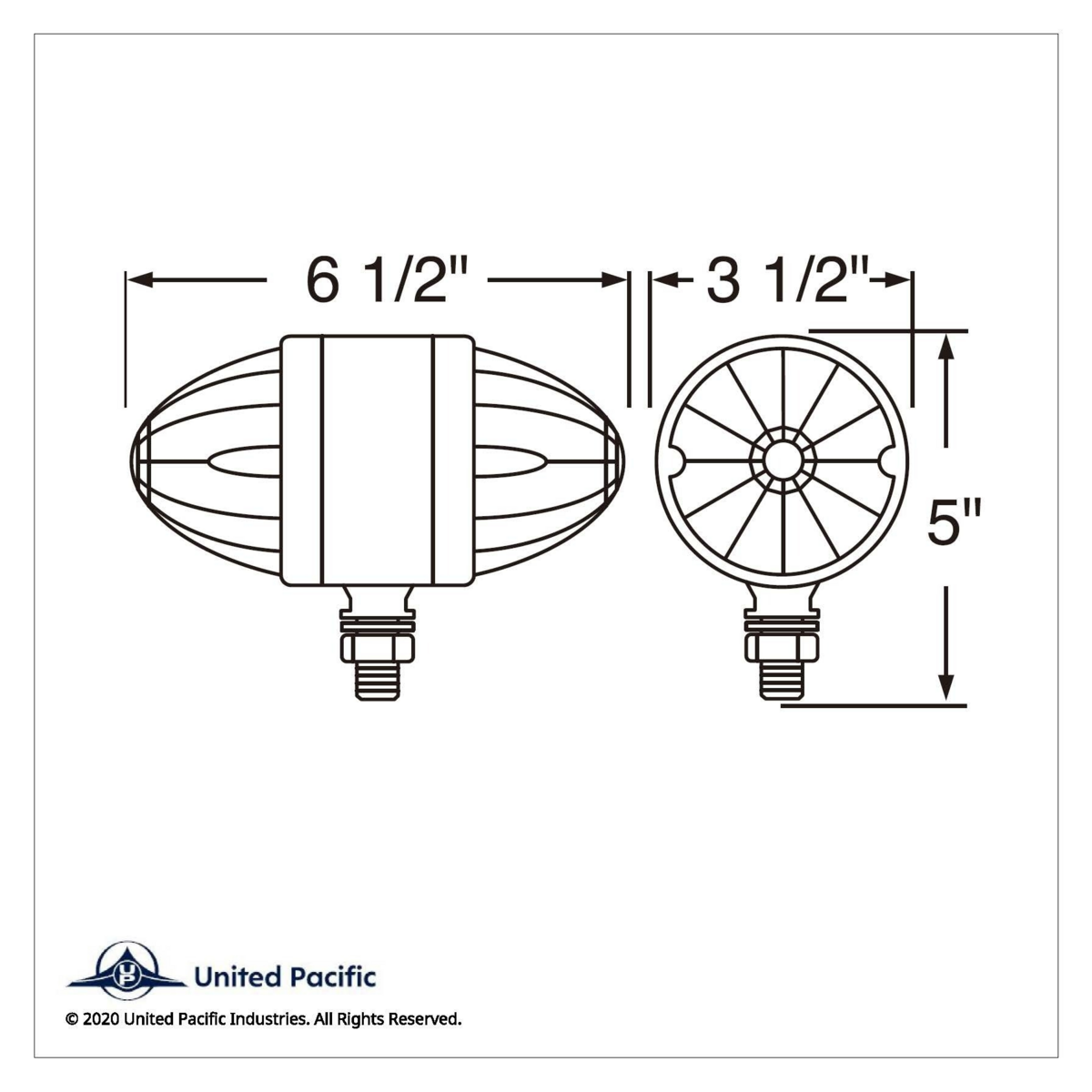 34 LED Reflector Double Face Light - Amber & Red LED/Clear Lens - Thumbnail 3
