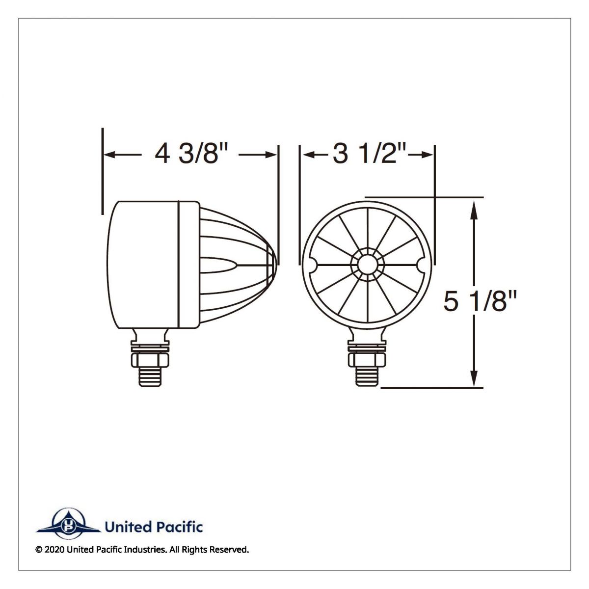17 LED Reflector Single Face Light - Amber LED/Clear Lens - Thumbnail 2