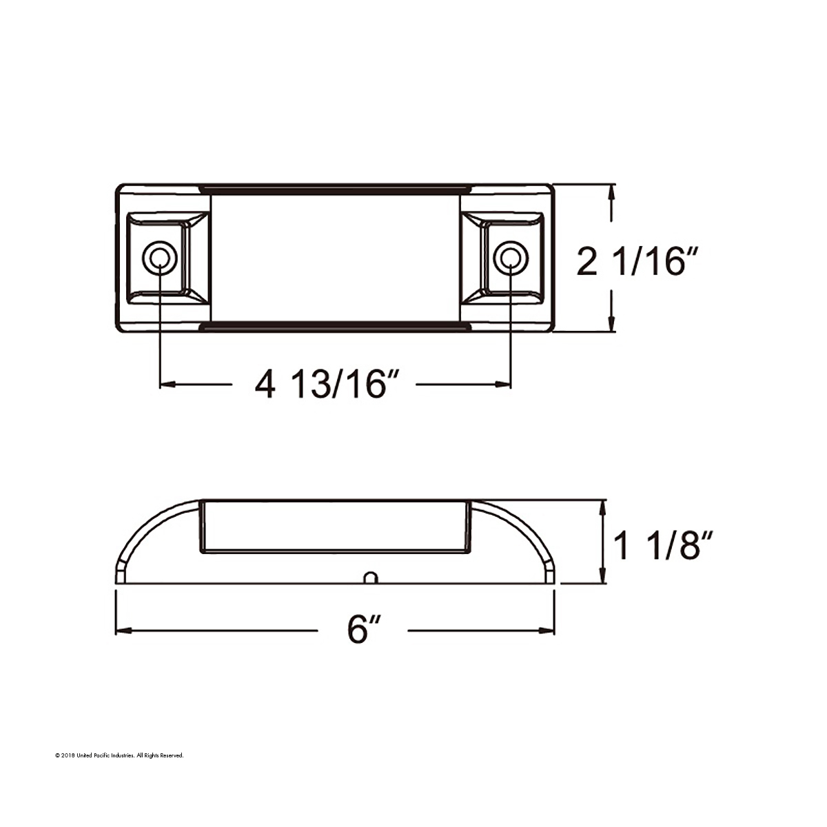 13 LED Reflector Rectangular Light (Clearance/Marker) - Amber LED/Amber Lens (Bulk) - Thumbnail 3