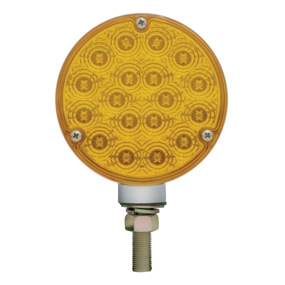 36 LED Reflector Double Face Turn Signal Light - Amber & Red LED/Amber & Red Lens - Thumbnail 3