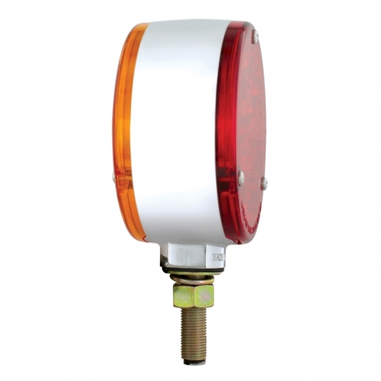 36 LED Reflector Double Face Turn Signal Light - Amber & Red LED/Amber & Red Lens - Thumbnail 4