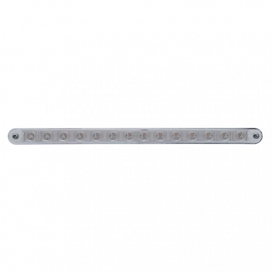 14 LED 12" Light Bar With Bezel (Stop, Turn & Tail) - Red LED/Clear Lens