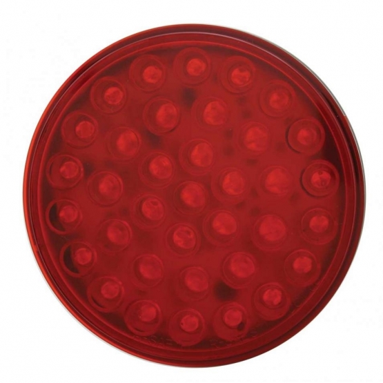 36 LED 4" Round Light (Stop, Turn & Tail) - Red/Red Lens (Bulk) - Thumbnail 2