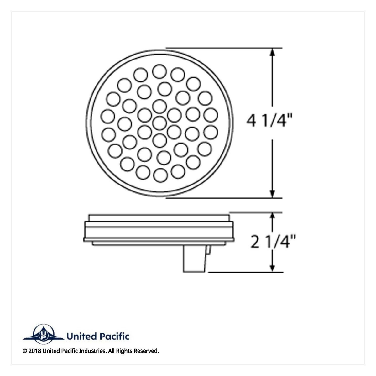 36 LED 4" Round Light (Stop, Turn & Tail) - Red/Red Lens (Bulk) - Thumbnail 5