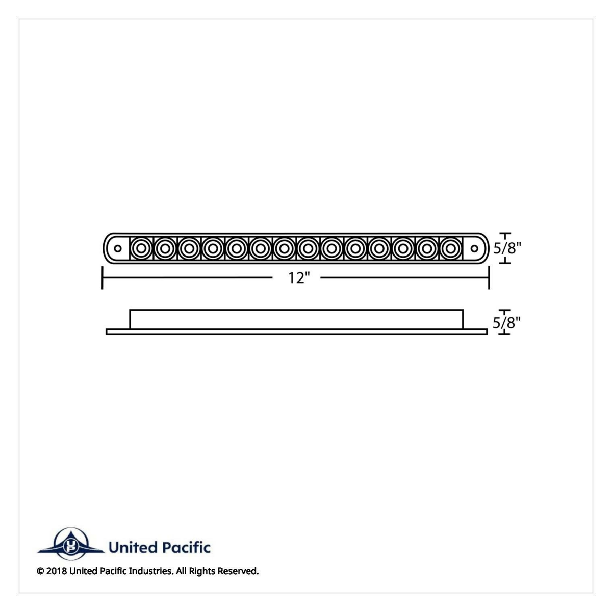 14 LED 12" Auxiliary strip Light - Amber LED/Chrome Lens (Bulk) - Thumbnail 5