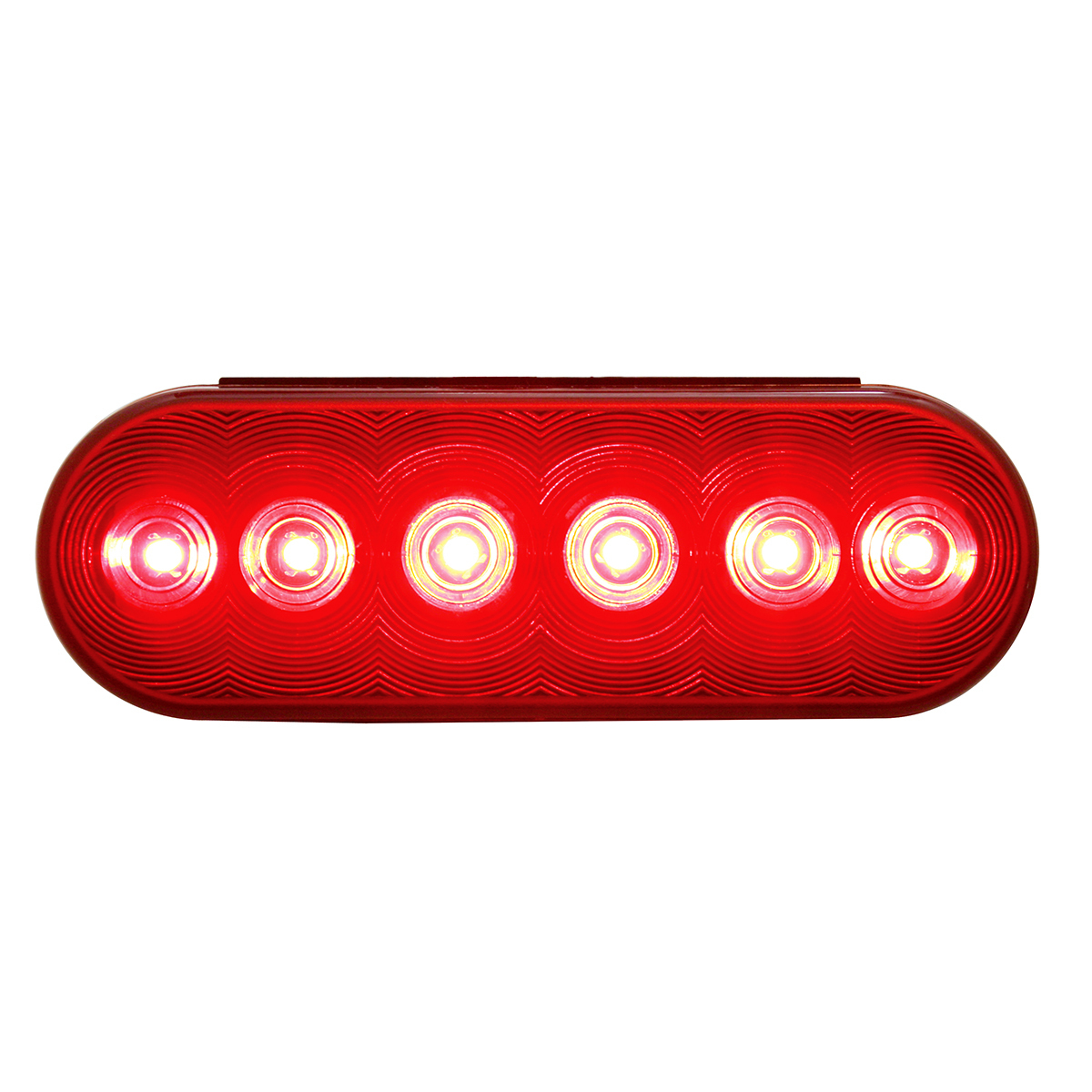 6 LED Oval Light (Stop, Turn & Tail) - Red LED/Red Lens (Bulk) - Thumbnail 4