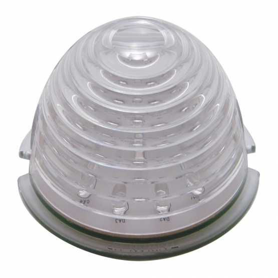 17 LED Beehive Flush Mount Kit With Low Profile Bezel - Amber LED/Clear Lens - Thumbnail 2