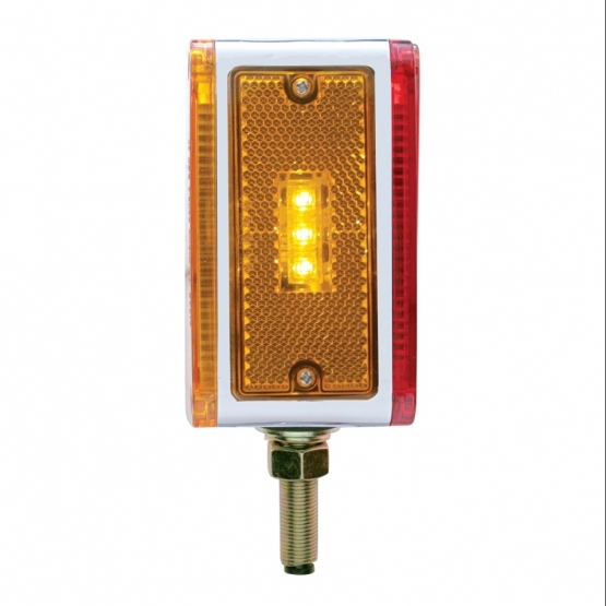 39 LED Reflector Double Face Turn Signal Light (Driver) - Amber & Red LED/Amber & Red Lens - Thumbnail 3
